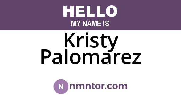 Kristy Palomarez