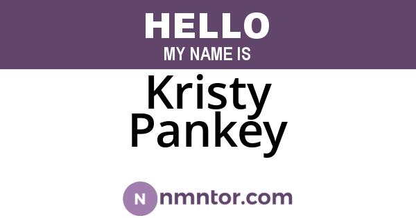 Kristy Pankey