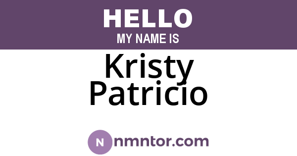 Kristy Patricio