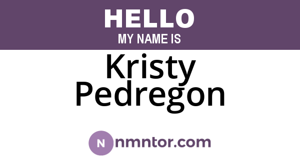 Kristy Pedregon