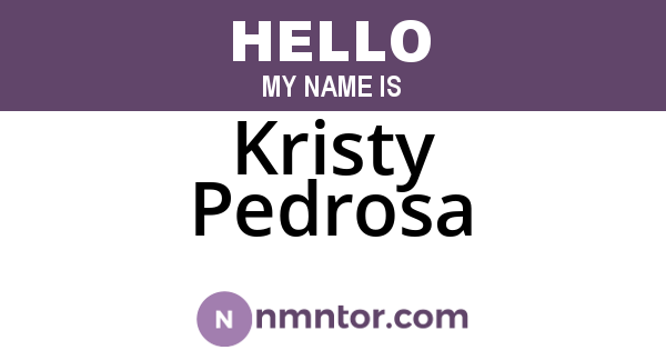 Kristy Pedrosa