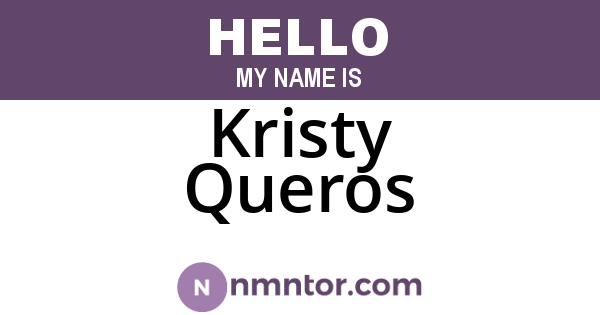 Kristy Queros