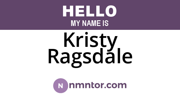 Kristy Ragsdale