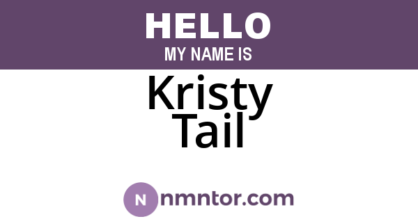 Kristy Tail