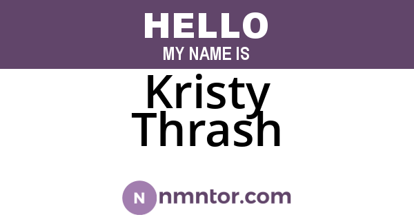 Kristy Thrash
