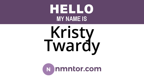 Kristy Twardy