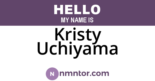 Kristy Uchiyama