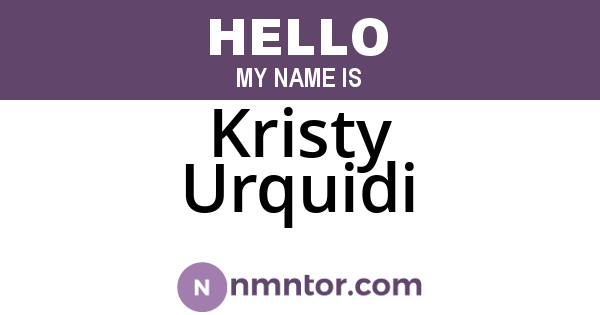Kristy Urquidi