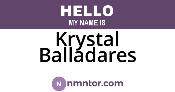 Krystal Balladares