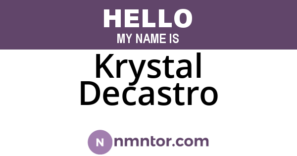 Krystal Decastro