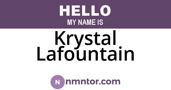Krystal Lafountain