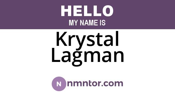 Krystal Lagman