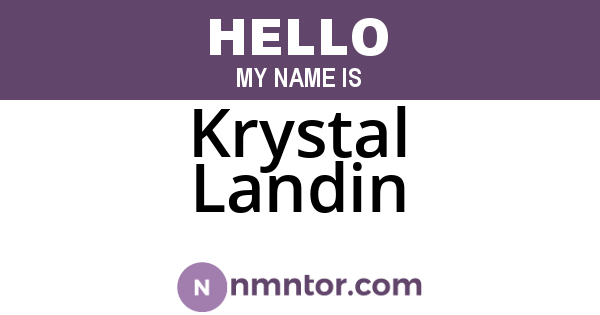 Krystal Landin