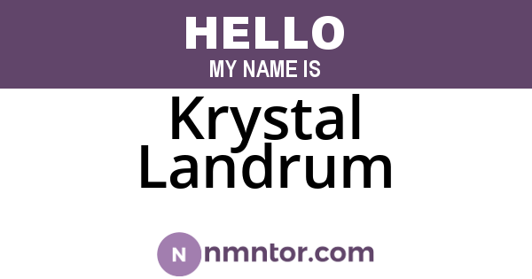 Krystal Landrum