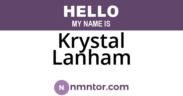 Krystal Lanham