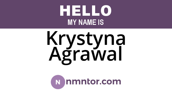 Krystyna Agrawal