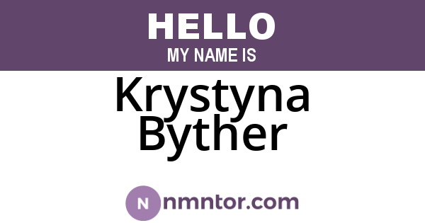 Krystyna Byther