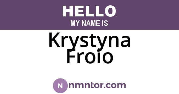 Krystyna Froio