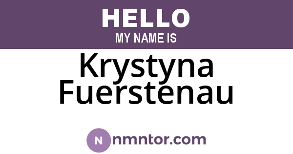 Krystyna Fuerstenau