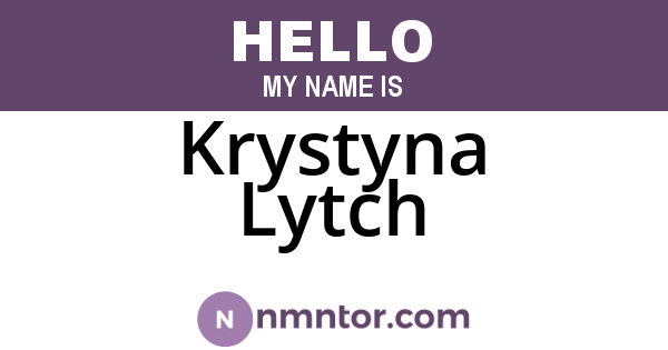 Krystyna Lytch