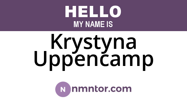 Krystyna Uppencamp