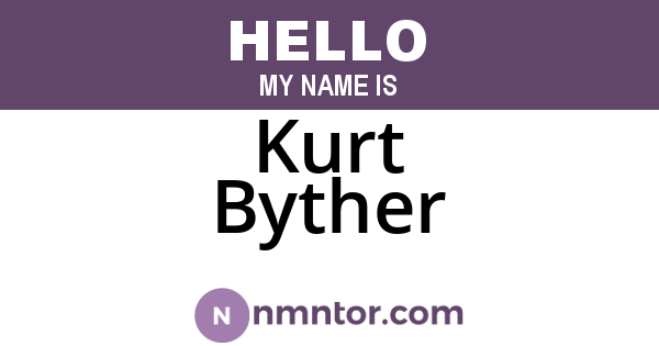 Kurt Byther