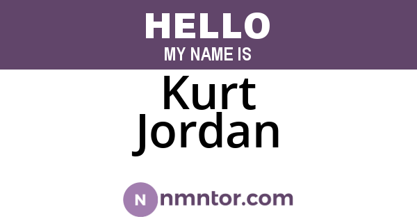 Kurt Jordan