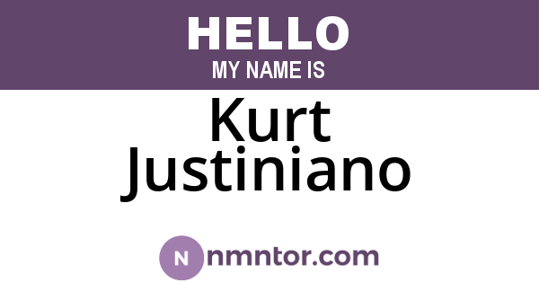 Kurt Justiniano