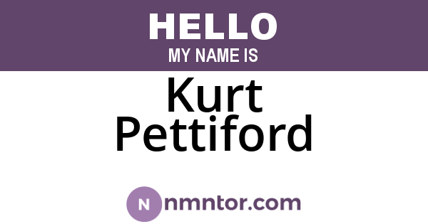 Kurt Pettiford
