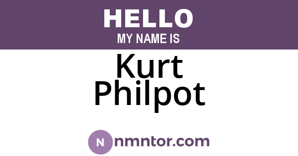 Kurt Philpot