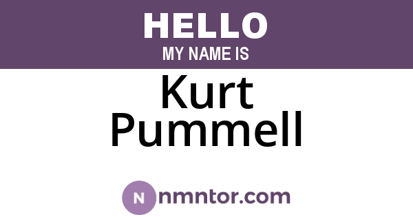 Kurt Pummell
