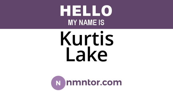 Kurtis Lake
