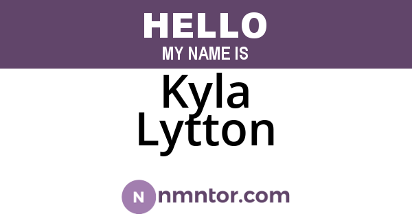 Kyla Lytton