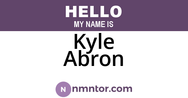 Kyle Abron