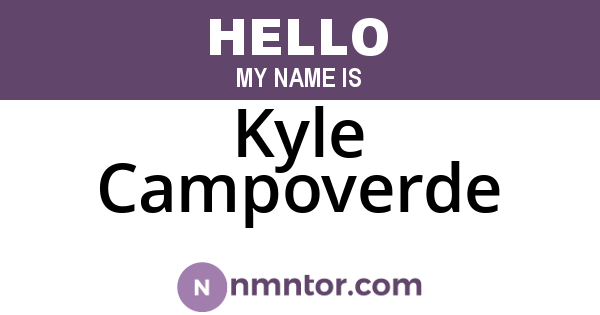 Kyle Campoverde