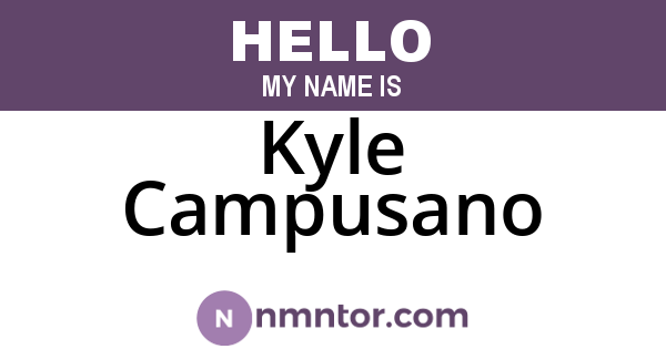 Kyle Campusano