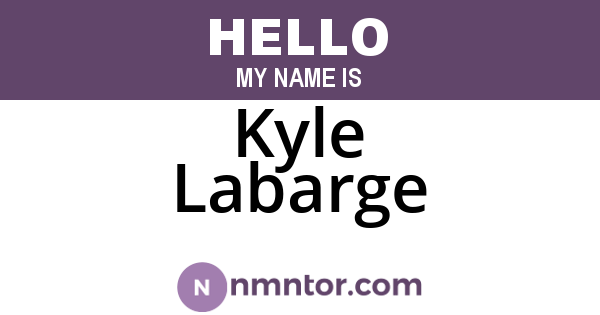 Kyle Labarge