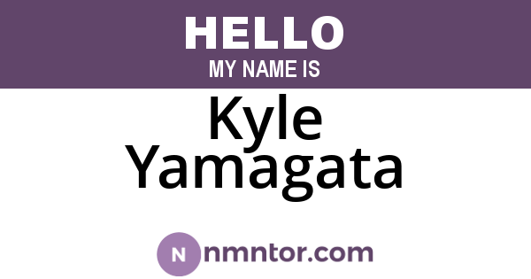 Kyle Yamagata