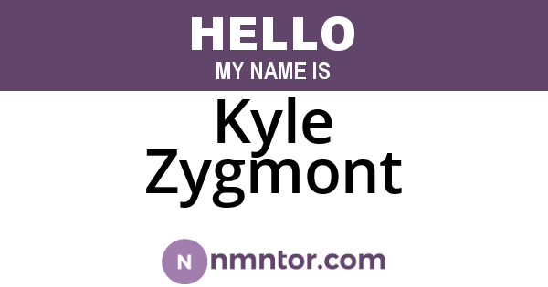 Kyle Zygmont