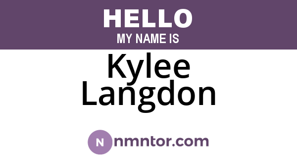 Kylee Langdon