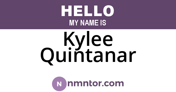 Kylee Quintanar