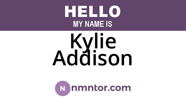 Kylie Addison