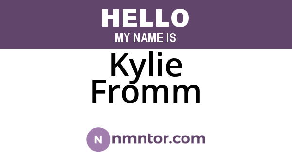Kylie Fromm