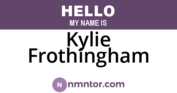 Kylie Frothingham