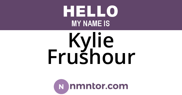 Kylie Frushour