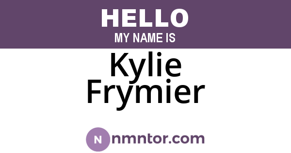 Kylie Frymier