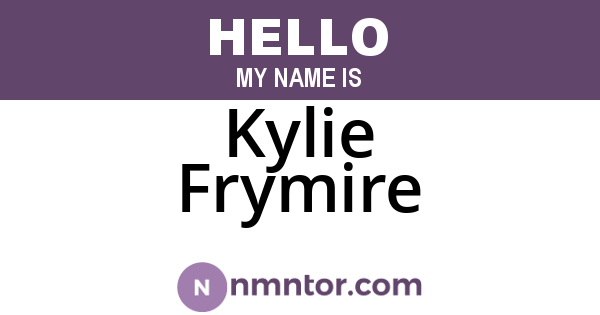 Kylie Frymire