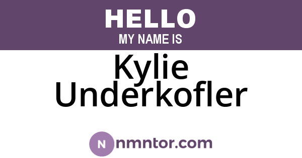 Kylie Underkofler