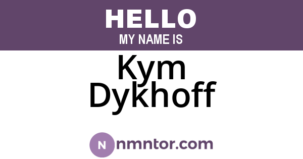 Kym Dykhoff