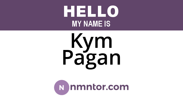 Kym Pagan